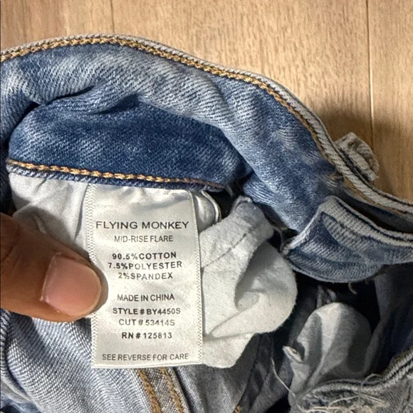 Flying Monkey Mid-Rise Flare Stretch Jean - Picture 6 of 7